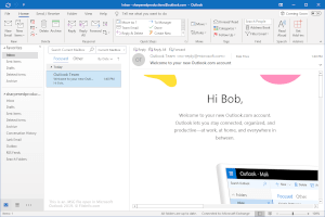 Microsoft Outlook 2019中.msg文件的屏幕截图