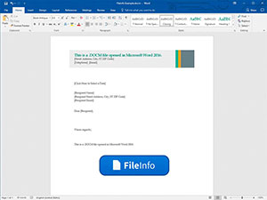 Microsoft Word 2016中.docm文件的屏幕截图