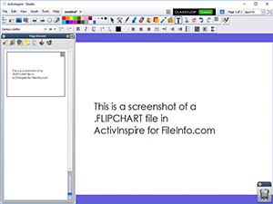 Promethean Activisinspire中的.flipchart文件的屏幕截图