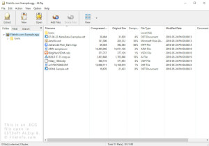ESTSoft ALZip 8中.egg文件的屏幕截图
