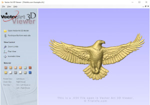 矢量艺术3D查看器中.v3v文件的屏幕截图
