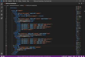 Microsoft Visual Studio代码1中.lang文件的屏幕截图