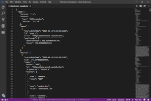 Microsoft Visual Studio代码1中.har文件的截图