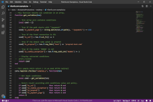 Microsoft Visual Studio代码1中.lua文件的屏幕截图